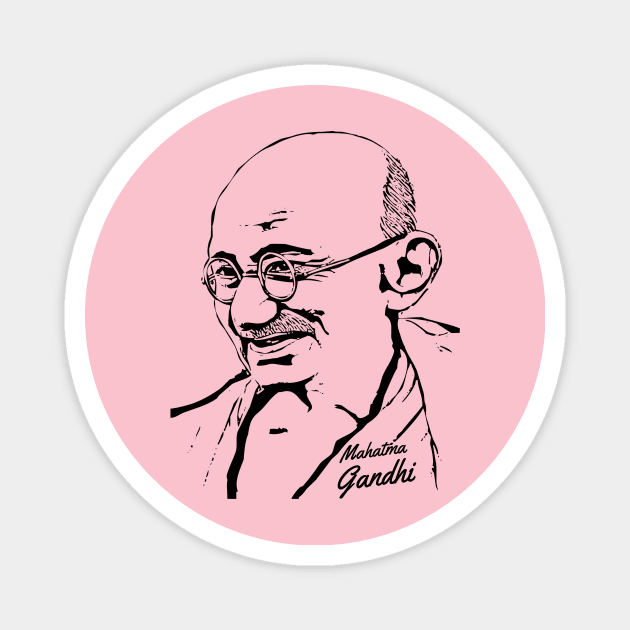 Mahatma Gandhi Magnet by Casual Wear Co.
